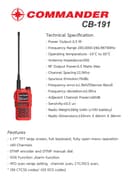 วิทยุสื่อสาร COMMANDER CB-191 - ภาพที่ 2 | เครื่อง 0.5 วัตต์ | เครื่อง 0.5 วัตต์